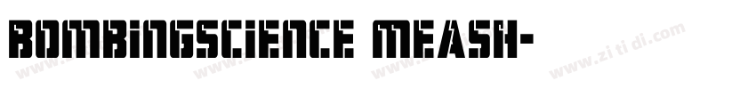 BombingScience MeasH字体转换
